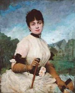 Madame Marie Toulmouche by Jules-Elie Delaunay