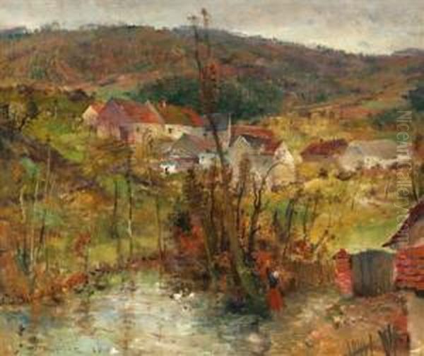 Herbstlandschaft Mit Hauschen - view 1
