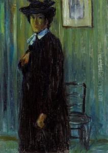 Dame In Een Interieur - view 1