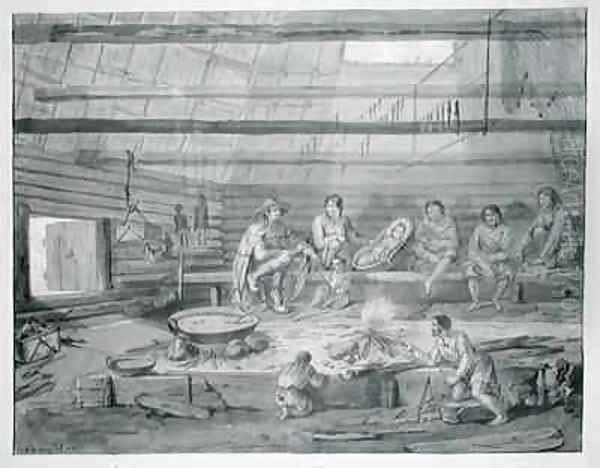 Costumes of the Inhabitants of the Baie de Castries on the coast of Eastern Tartary - view 1