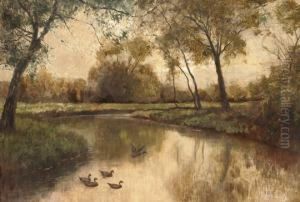 Oszi Taj Vadkacsakkal by Ferenc Olgyay
