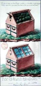 Illustration of a chest of drawers for transporting plants