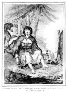 Native Inhabitants near Port des Francois on the North West coast of America by Gaspard Duche de Vancy