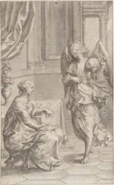 Black Chalk, Pen And Brown Ink, 
Grey Wash Heightened With White,black Chalk Framing Lines, Fragmentary 
Watermark Device - view 1