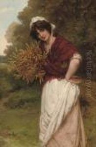 Gathering The Corn by William Oliver