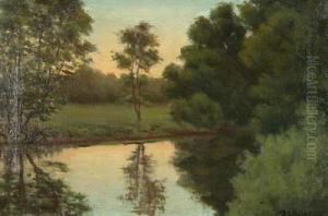 Paisaje Al Amanecer. by Jose Olivet Legares