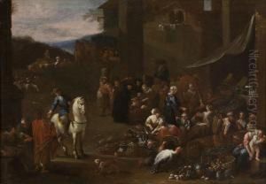 Scena Di Mercato by Pietro Domenico Oliviero
