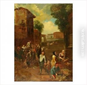 Scene De Vendanges by Pietro Domenico Oliviero