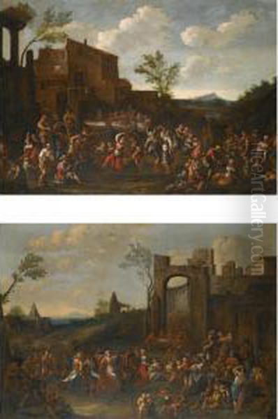 A Village Festival Amongst Classical Ruins - view 1