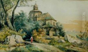 Pejzaz Wiejski by Jan Kazimierz Olpinski