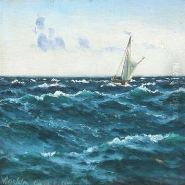 Seascape With Fishingboat - view 1