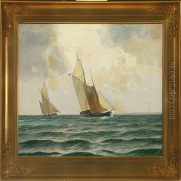 Seascape With Sailing Ships - view 1
