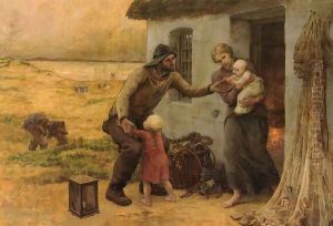 Le Foyer by Virginie Demont-Breton
