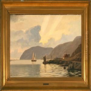 Coastal Scenery From Molle In Sweden by Alfred Theodor Olsen