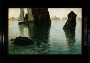 A Nowegian Coastal Scenery From Lofoten by Alfred Theodor Olsen
