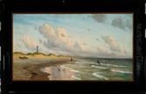 Coastal Scenery From Skagen Beach, Denmark by Alfred Theodor Olsen