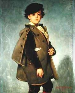 Edmond Dehodencq 1860-87 wearing an Inverness cape