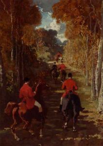 Le Depart Pour La Chasse by Alfred Dedreux