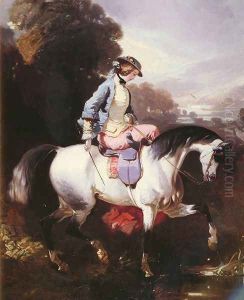 An Elegant Equestrienne by Alfred Dedreux