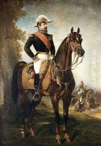 Equestrian Portrait of Napoleon III by Alfred Dedreux