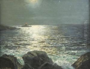 Lighthouse At Moonlight