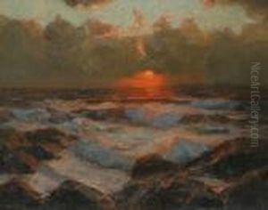 Sunset On The Ocean Oil Oncanvas
Signed 'julius Olsson' Lower Left 60 X 75 Cm Provenance:private
Collection Melbourne by Julius Olsson