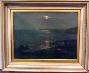 Mansken Over Havsvik. by Julius Olsson