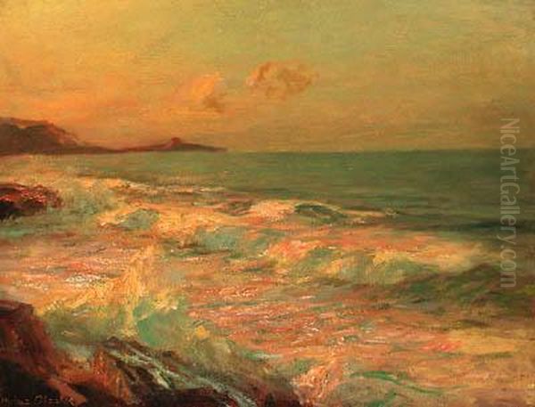 Sunset Over The Ocean - view 1