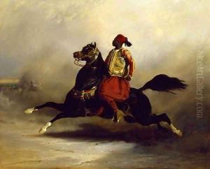 Nubian Horseman at the Gallop by Alfred Dedreux