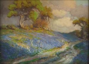 Late Afternoon In The Bluebonnets, S. W. Texas by Julian Onderdonk