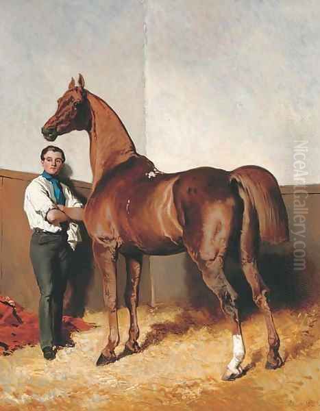 Horse and groom - view 1