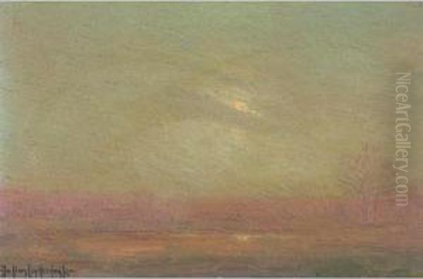 Night-'highbridge'-n.y. City And A Misty Evening: A Pair Of Paintings - view 1