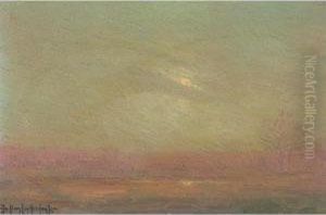 Night-'highbridge'-n.y. City And A Misty Evening: A Pair Of Paintings by Julian Onderdonk