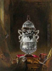Crystal rock vase by Blaise Alexandre Desgoffe