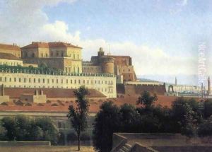 The Palazzo Reale and the Harbor, Naples
