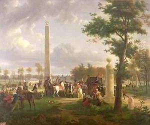 Meeting between Napoleon I and Pope Pius VII in the Forest of Fontainebleau in 1804 by Alexandre-Hyacinthe Dunouy