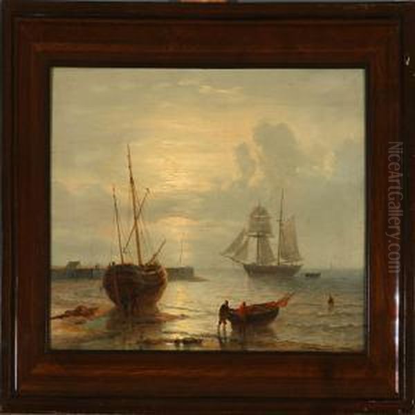 Coastal Scene At Low Tide - view 1