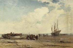 Fishing Vessels On The Beach
