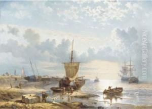 Early Morning: Daily Activities On The Beach Of Scheveningen