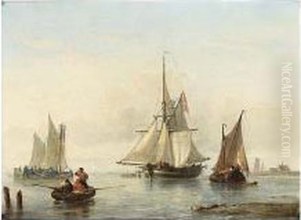 Sailingvessels Near The Coast - view 1