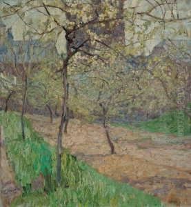 Bluhende Baume In Zons by Walter Ophey