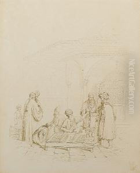 Six Drawings Of Ottoman Life - view 1