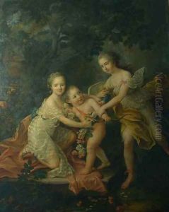 Children of the Duc d'Orleans by Francois-Hubert Drouais