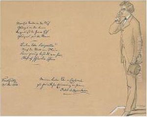 Caricature Of Edward by Moritz Daniel Oppenheim
