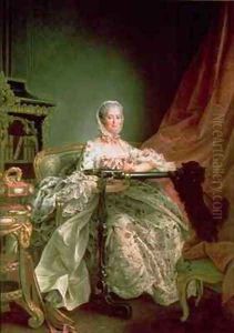 Madame de Pompadour 2 by Francois-Hubert Drouais