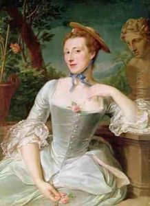 Jeanne Antoinette Poisson 1721-64 Marquise de Pompadour by Francois-Hubert Drouais