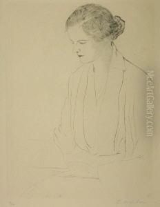 Lesende Frau by Ernst Oppler