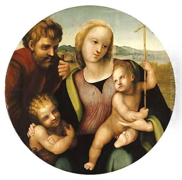 The Holy Family with the Infant Saint John the Baptist, the city of Pistoia beyond - view 1