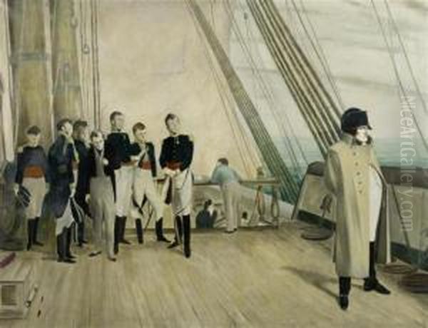 Napoleon On Board The Bellerophon - view 1