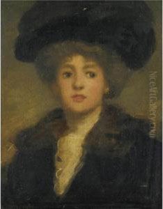 Portrait Of A Lady In Black by Sir William Quiller-Orchardson